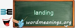 WordMeaning blackboard for landing